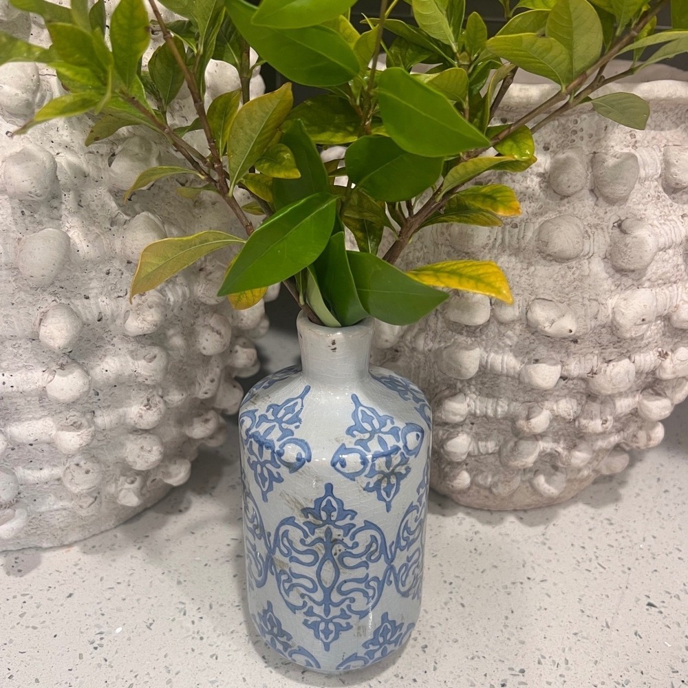 Anthropologie Demask Ceramic Vase‎ NWOT